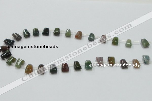 CAB130 15.5 inches 8*12mm trapezoid india agate gemstone beads