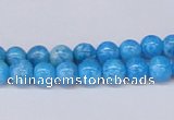 CAB220 15.5 inches 6mm round blue crazy lace agate beads