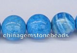 CAB224 15.5 inches 16mm round blue crazy lace agate beads