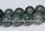 CAB386 15.5 inches 12mm round moss agate gemstone beads wholesale