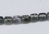 CAB391 15.5 inches 8*8mm column moss agate gemstone beads wholesale