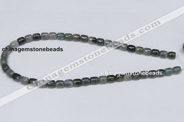 CAB391 15.5 inches 8*8mm column moss agate gemstone beads wholesale