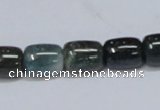 CAB392 15.5 inches 10*12mm column moss agate gemstone beads wholesale