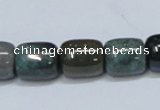 CAB393 15.5 inches 12*14mm column moss agate gemstone beads wholesale