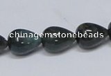 CAB396 15.5 inches 12*16mm teardrop moss agate gemstone beads