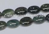 CAB410 15.5 inches 10*14mm oval moss agate gemstone beads wholesale