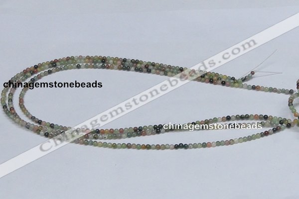 CAB429 15.5 inches 3mm round indian agate gemstone beads wholesale