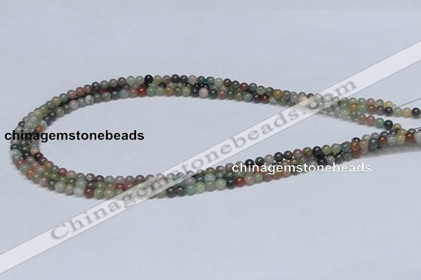 CAB430 15.5 inches 4mm round indian agate gemstone beads wholesale