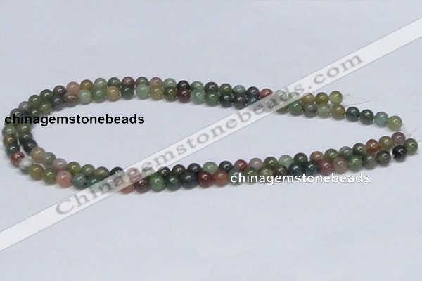 CAB432 15.5 inches 7mm round indian agate gemstone beads wholesale