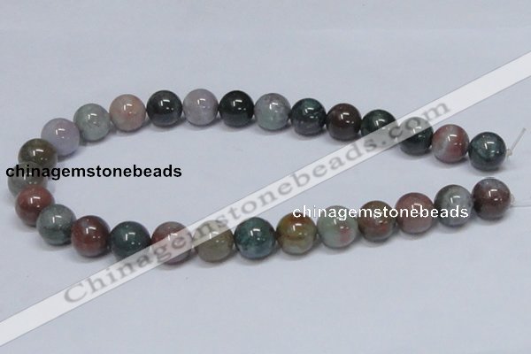 CAB435 15.5 inches 14mm round indian agate gemstone beads wholesale