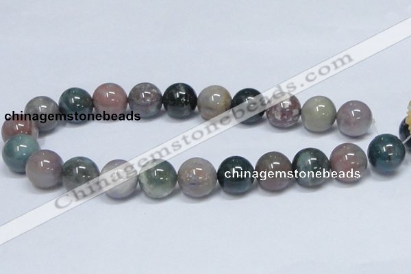 CAB436 15.5 inches 18mm round indian agate gemstone beads wholesale