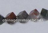 CAB442 15.5 inches 8*8mm inclined cube indian agate gemstone beads