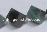 CAB443 15.5 inches 14*14mm inclined cube indian agate gemstone beads