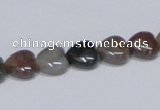 CAB453 15.5 inches 10*10mm heart indian agate gemstone beads