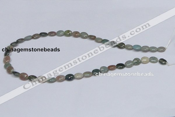 CAB456 15.5 inches 8*10mm oval indian agate gemstone beads wholesale