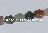 CAB459 15.5 inches 10*10mm star indian agate gemstone beads wholesale