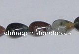 CAB460 15.5 inches 10*14mm flat teardrop indian agate gemstone beads