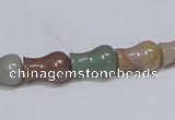 CAB465 15.5 inches 8*12mm vase-shaped indian agate gemstone beads