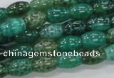 CAB50 15.5 inches 8*12mm egg-shaped peafowl agate gemstone beads