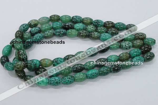 CAB51 15.5 inches 12*16mm egg-shaped peafowl agate gemstone beads