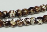 CAB609 15.5 inches 8mm round leopard skin agate beads wholesale