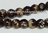 CAB610 15.5 inches 10mm round leopard skin agate beads wholesale