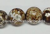 CAB614 15.5 inches 18mm round leopard skin agate beads wholesale