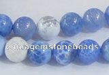 CAB646 15.5 inches 10mm round fire crackle agate beads wholesale