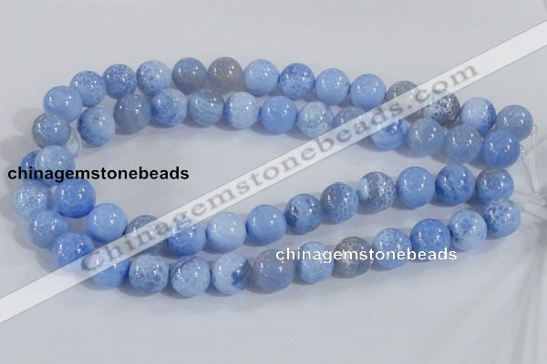 CAB648 15.5 inches 14mm round fire crackle agate beads wholesale