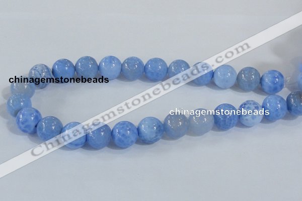 CAB649 15.5 inches 16mm round fire crackle agate beads wholesale