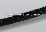 CAB834 15.5 inches 6*6mm cube black agate gemstone beads wholesale