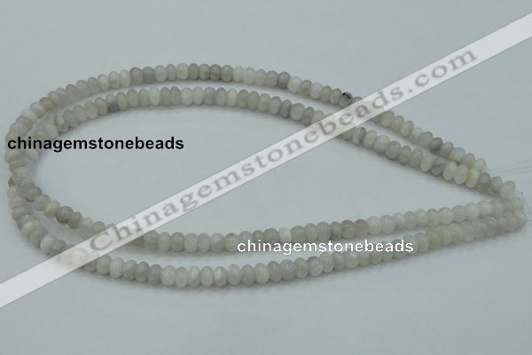 CAB900 15.5 inches 4*6mm rondelle natural crazy agate beads wholesale