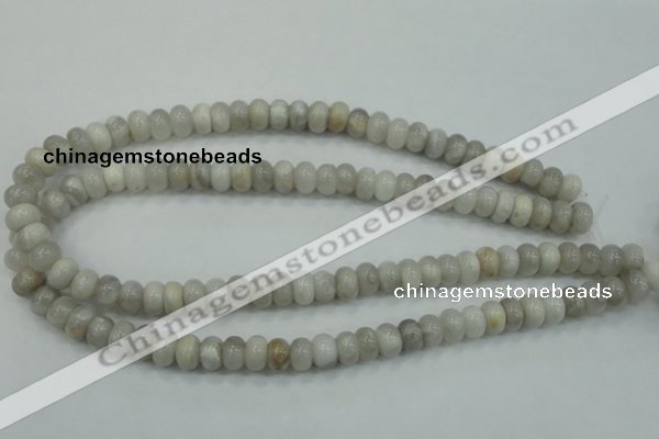 CAB901 15.5 inches 6*10mm rondelle natural crazy agate beads wholesale