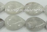 CAB909 15.5 inches 18*25mm flat teardrop natural crazy agate beads