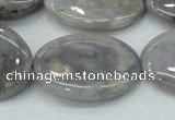 CAB928 15.5 inches 22*30mm oval natural purple agate beads wholesale