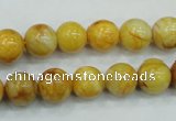 CAB935 15.5 inches 10mm round yellow crazy lace agate beads wholesale