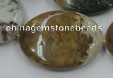 CAB952 15.5 inches 30*40mm oval ocean agate gemstone beads