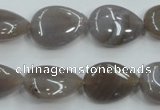 CAB957 15.5 inches 13*18mm flat teardrop ocean agate gemstone beads