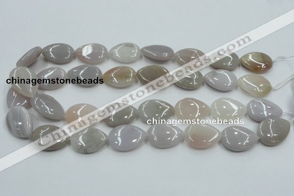 CAB958 15.5 inches 18*25mm flat teardrop ocean agate gemstone beads