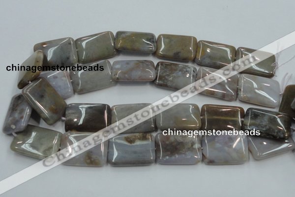 CAB961 15.5 inches 20*30mm rectangle ocean agate gemstone beads