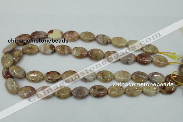 CAB976 15.5 inches 13*18mm oval Morocco agate beads wholesale