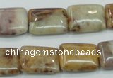 CAB978 15.5 inches 13*18mm rectangle Morocco agate beads wholesale