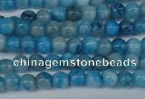 CAB998 15.5 inches 4mm round blue crazy lace agate beads