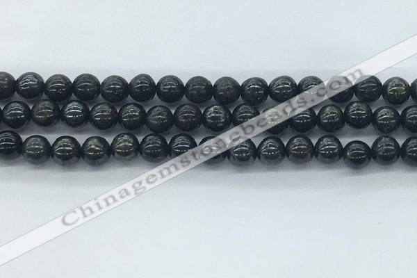 CAE122 15.5 inches 8mm round AB-color astrophyllite beads wholesale