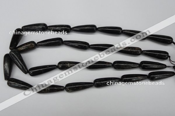 CAE24 15.5 inches 10*30mm teardrop astrophyllite beads wholesale