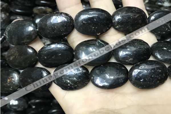 CAE302 15.5 inches 22*30mm oval astrophyllite beads wholesale