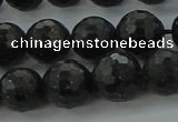 CAE37 15.5 inches 10mm faceted round astrophyllite beads wholesale