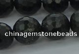 CAE40 15.5 inches 16mm faceted round astrophyllite beads wholesale