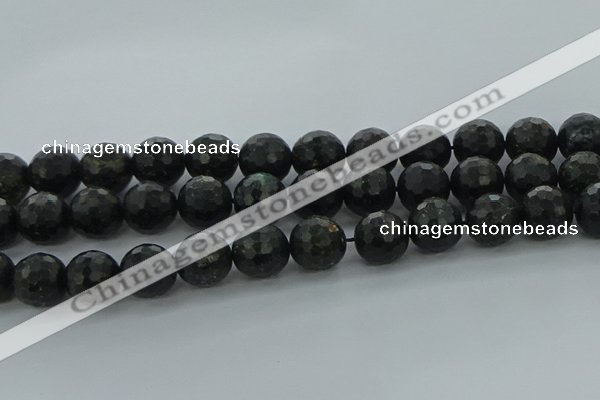 CAE40 15.5 inches 16mm faceted round astrophyllite beads wholesale