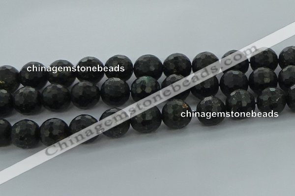 CAE41 15.5 inches 18mm faceted round astrophyllite beads wholesale